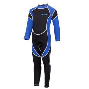 HISEA SCUBA DONKEY WETSUIT Youth Sz 12 Unisex Black Blue Long Sleeve Full